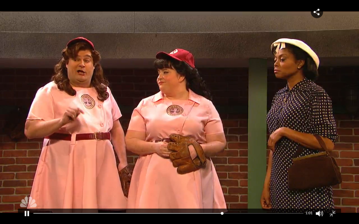 “A League of Their Own” SNL Parody Takes on Sexism and Racism