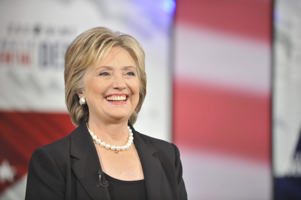 Former U.S. Secretary of State Hillary Clinton at the CBS News Democratic Presidential Debate at Drake University Des Moines, Iowa on Saturday, November 14, 2015 on the CBS Television Network. Photo: Chris Usher/CBS  © 2015 CBS Television Network. All Rights Reserved.