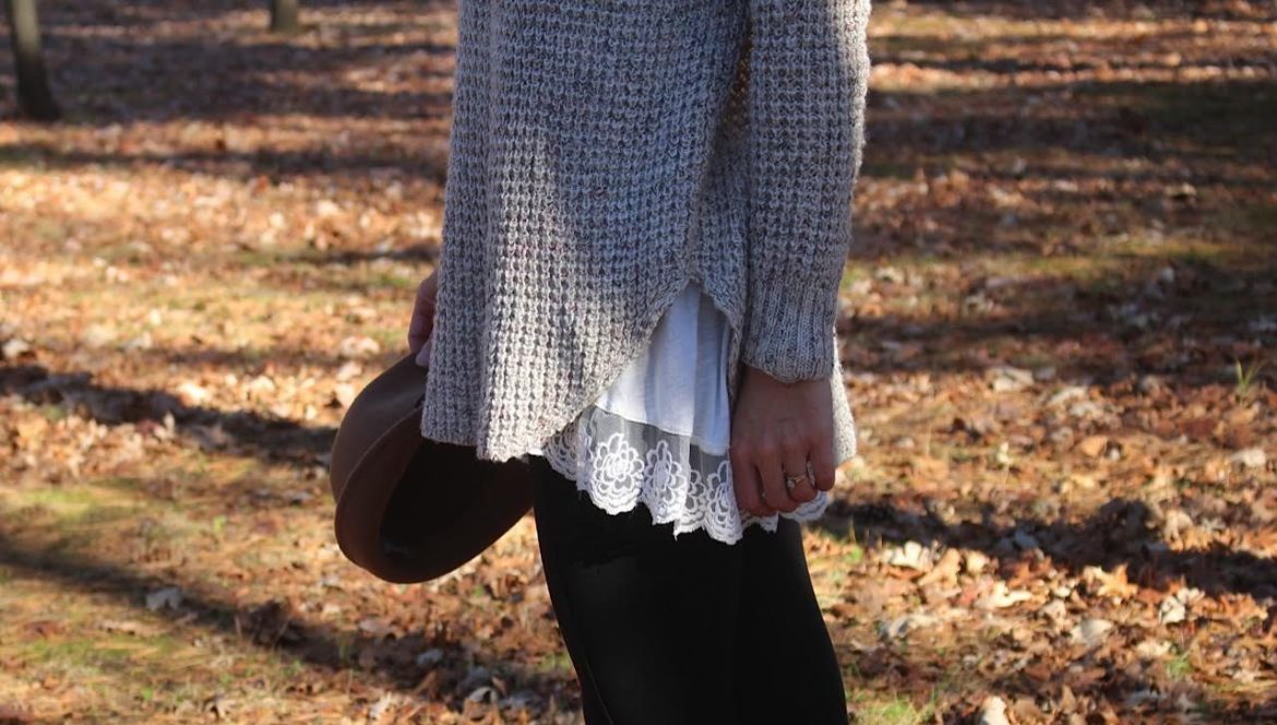 Try This Classy Layering Technique For Fall Sweaters