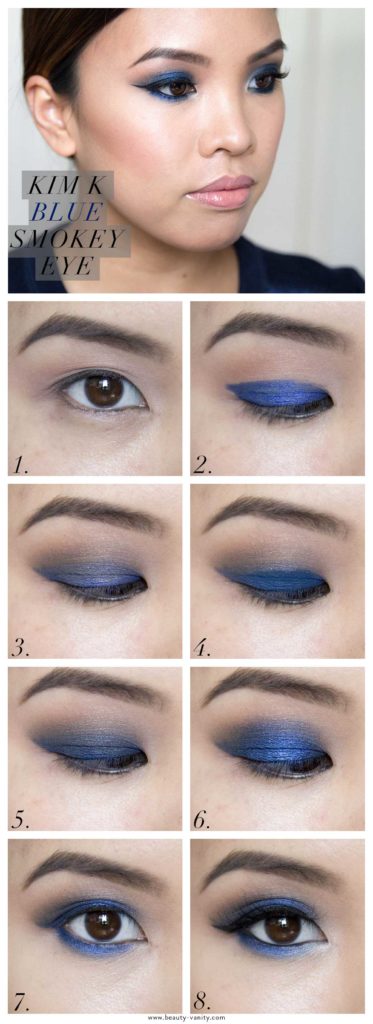 Bold Blue makeup 3