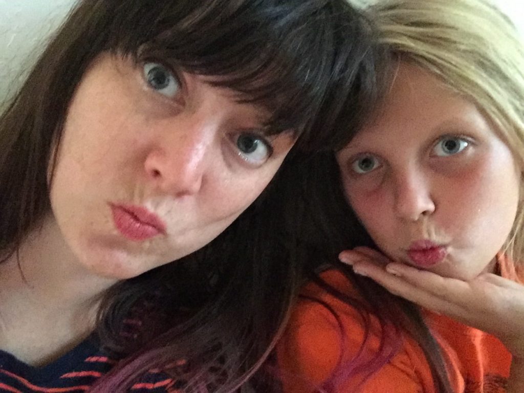 Vanessa Krumb takes selfie with her daughter.