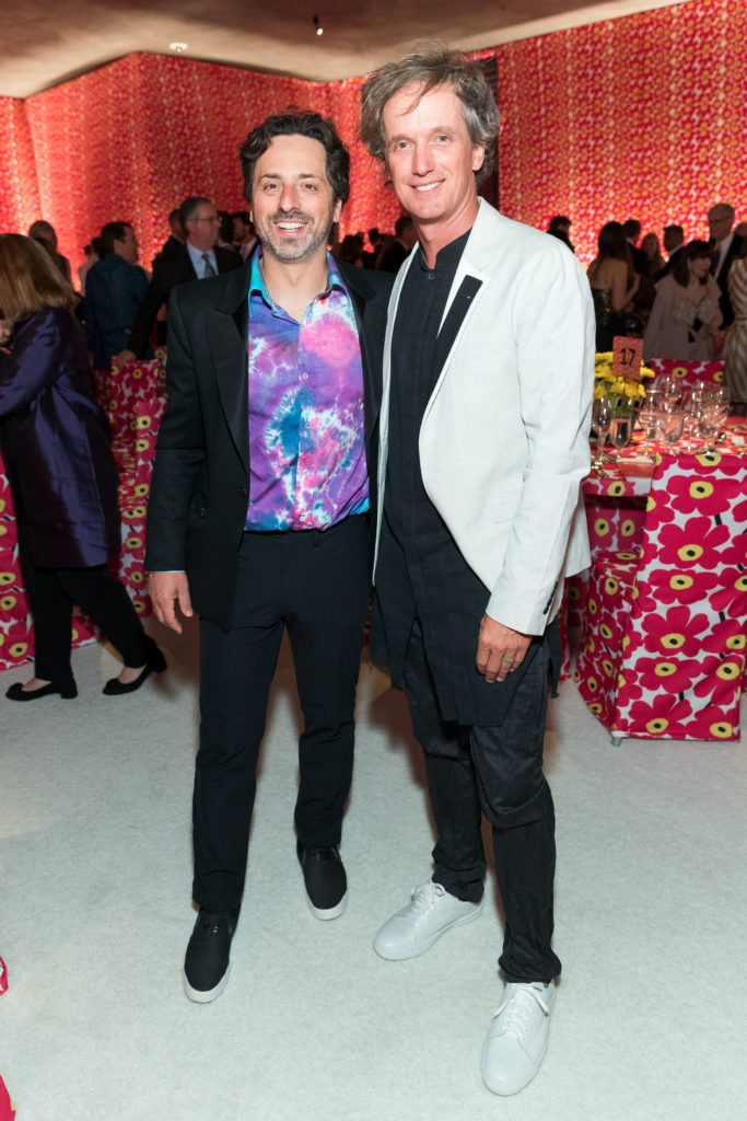 Sergey Brin and Yves Behar attend SFMOMA Modern Ball 2018.