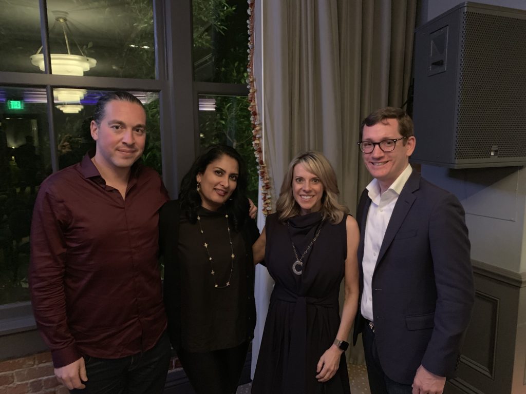 Mira Veda, Jonathon Vaffe, Debbie Bernier, and Chris Ruhl pose for a photo at the Zero Gap "Balancing The Conversation" event.