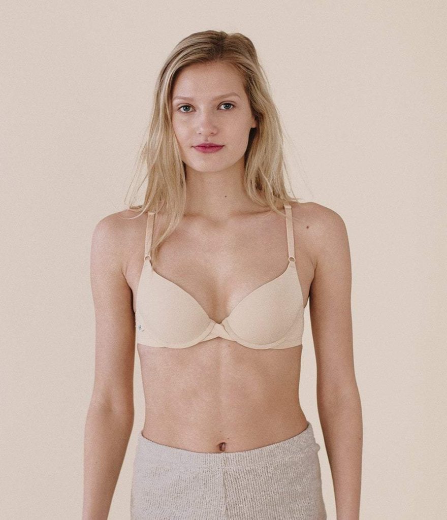 Harper Wilde, hassle-free bra shopping, portion of proceeds donated to girls' education, no-frills, everyday push-up bra