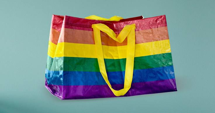 Ikea Kvanting shopping bag that supports the Human Rights Campaign Foundation