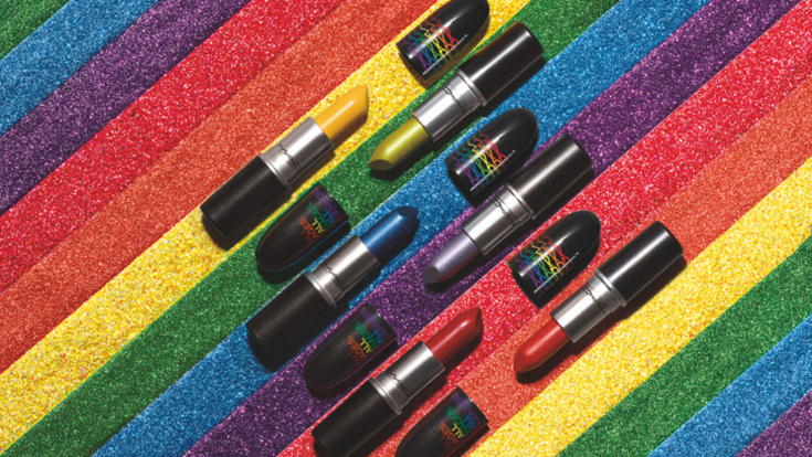 Mac lipsticks that support GLAAD and LGBT pride parades around the United States