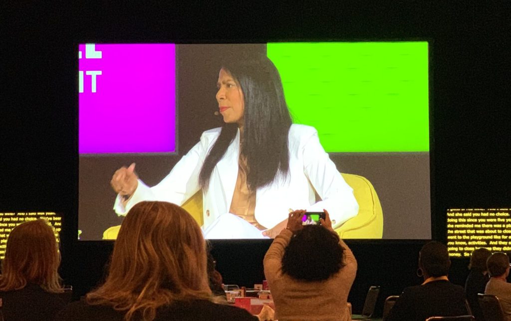 Judy Smith speaks at Be Invincible womens summit in San Francisco