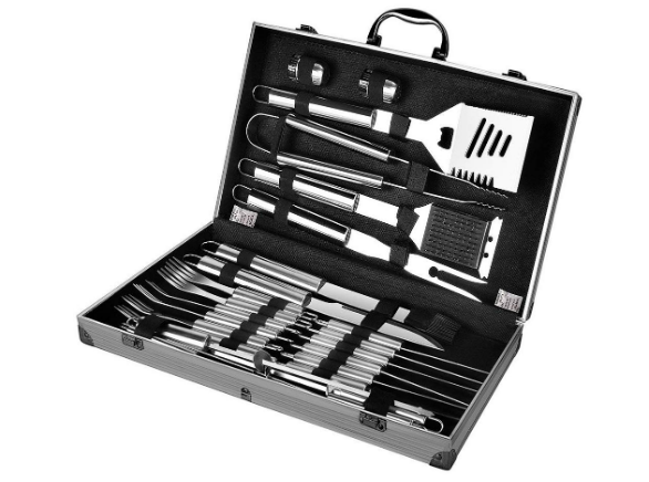 flolatidia bbq grill set comes with 24 pieces for dad to use