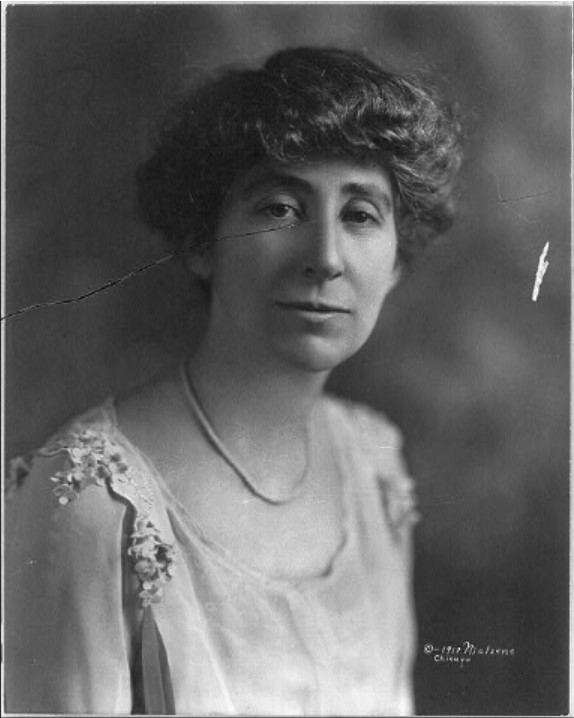 A photo of Janette Rankin, the first female elected to office in the United States.